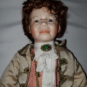 Vintage porcelain young Male Doll 1993